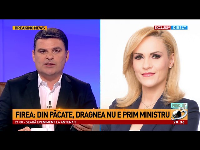 Firea face praf Guvernul la Antena 3