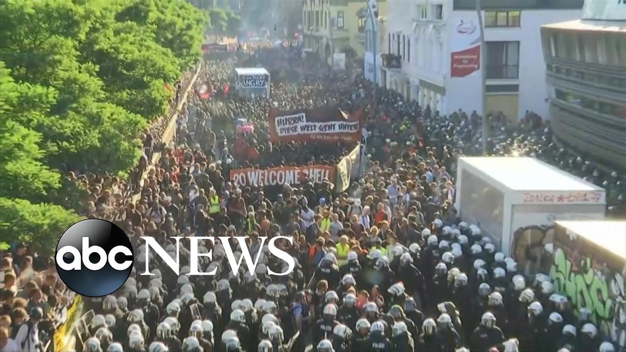 Summit-ul G20 : imagini cu haosul creat de anarhisti la Hamburg