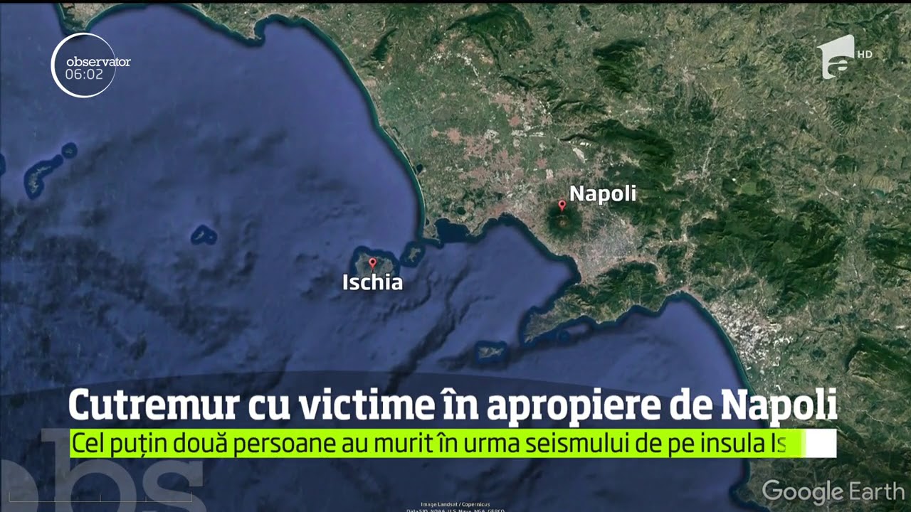 Tragedie in Italia : 2 morti si multi raniti, cutremur pe insula Ischia