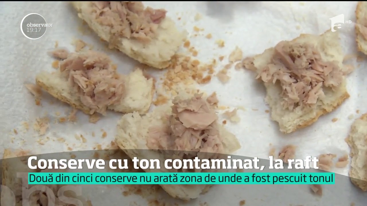 Elemente radioactive in conserve din Romania !