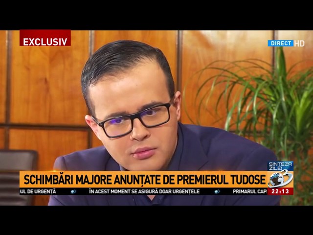 Premierul Tudose, anunturi importante la Antena 3