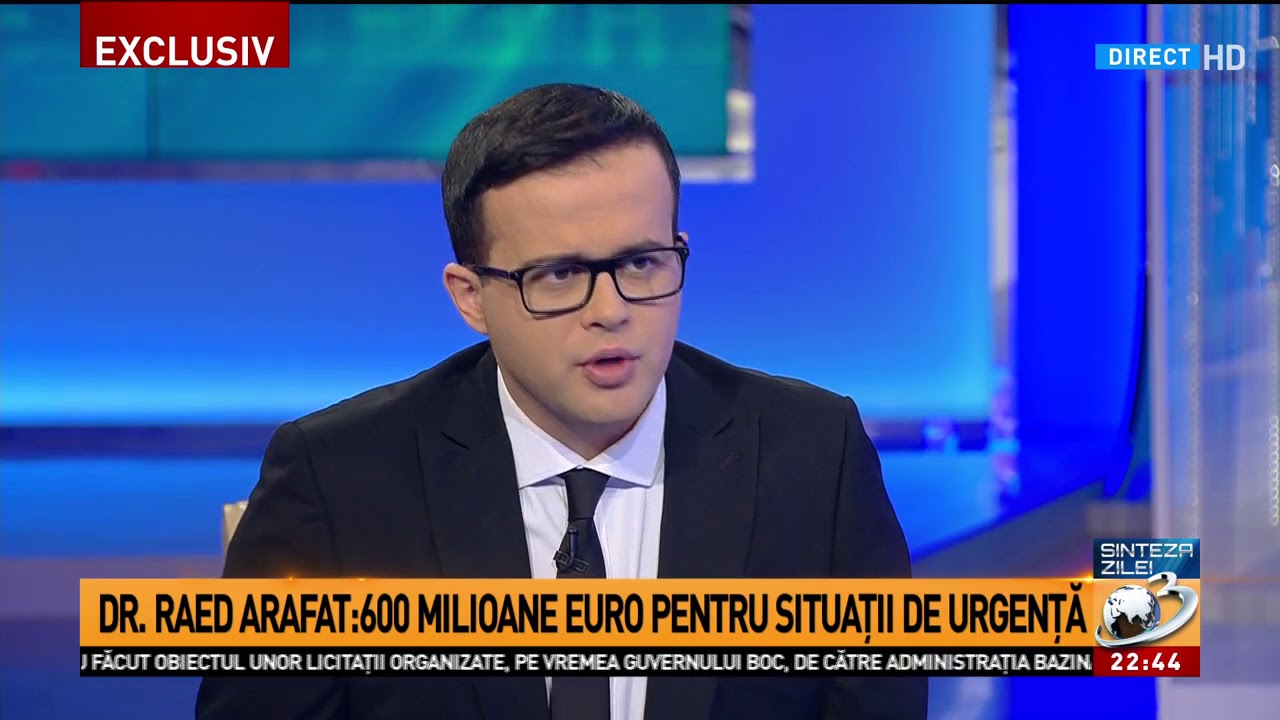 Anunturi importante facute de Raed Arafat la Antena 3