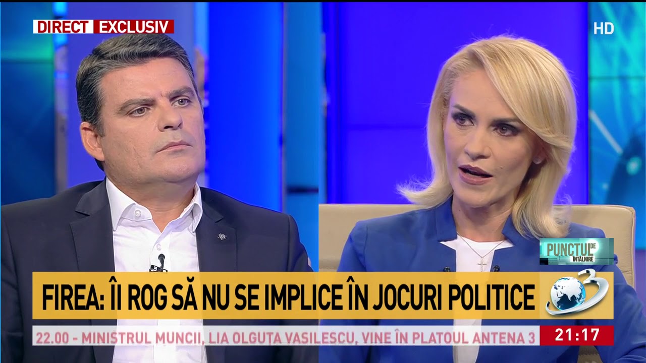 Gabriela Firea, dezvaluiri spectaculoase la Antena 3
