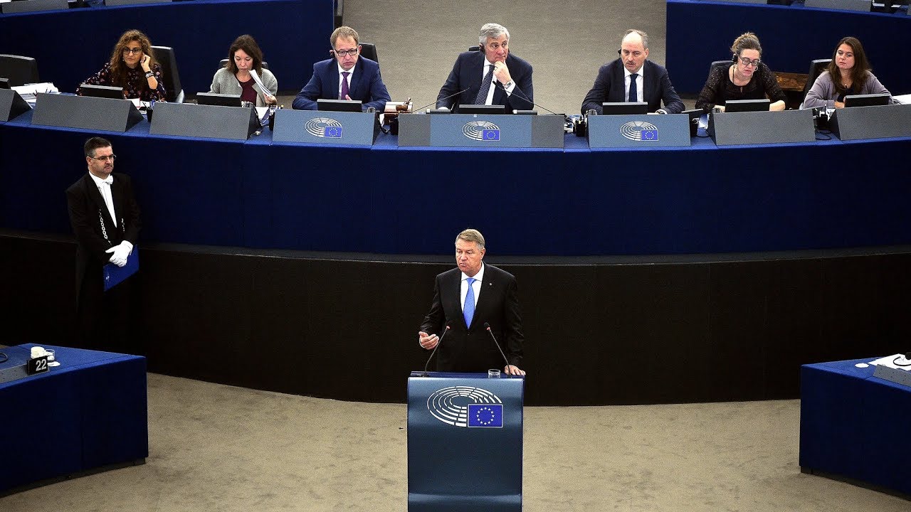 Ce a spus Klaus Iohannis despre tara sa si Europa in fata Parlamentului European