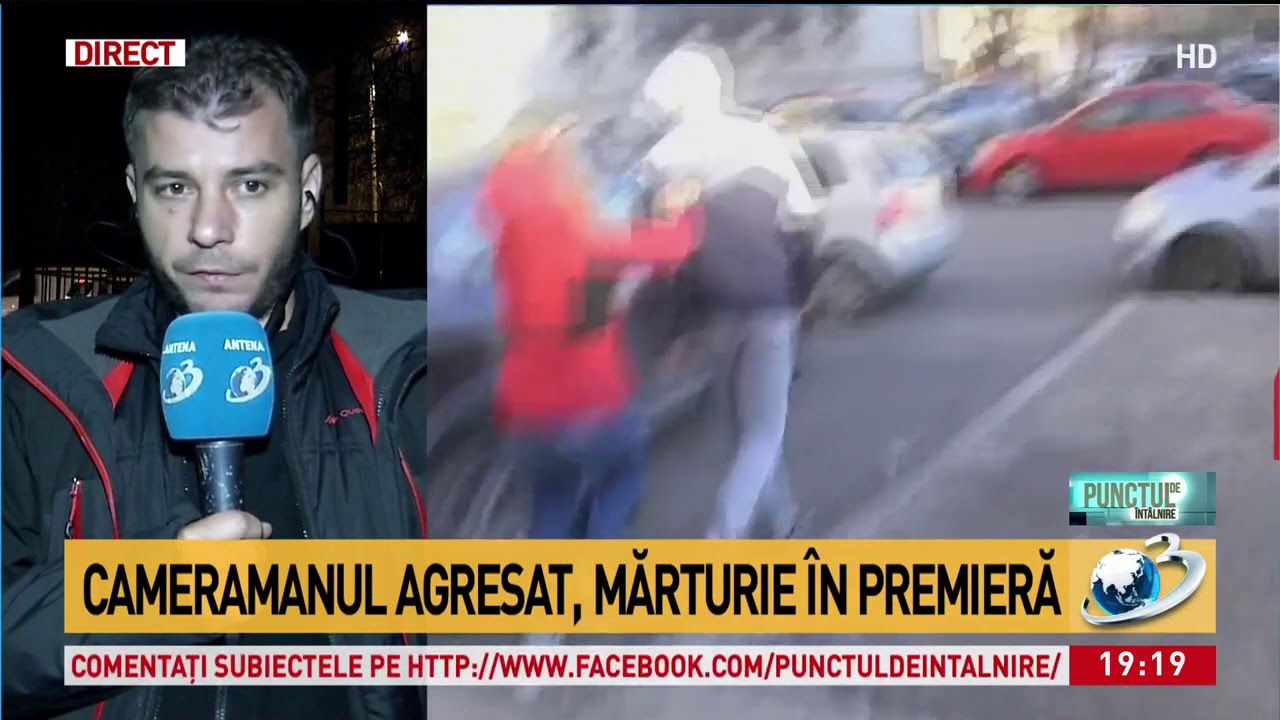 Ce spune Costi Pahontu, cameramanul Antena 3 lovit de fiul lui Dinca