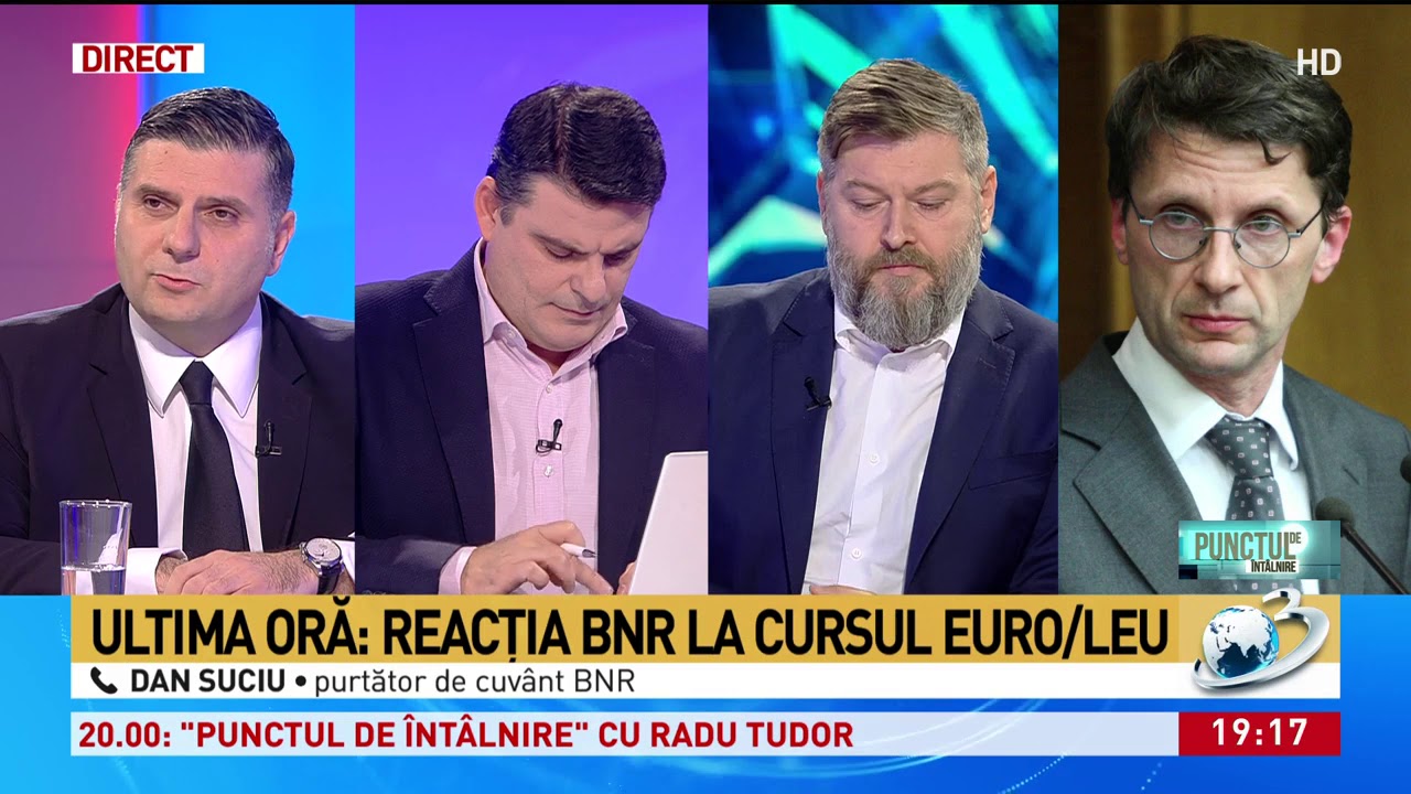 Despre cursul euro/leu si miliardul de euro de la BNR la Guvern