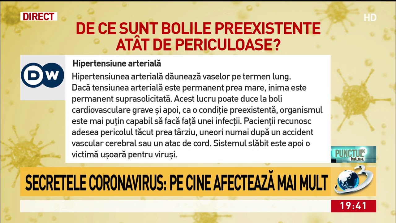Ce afectiuni genereaza comorbiditate in caz de infectie #coronavirus