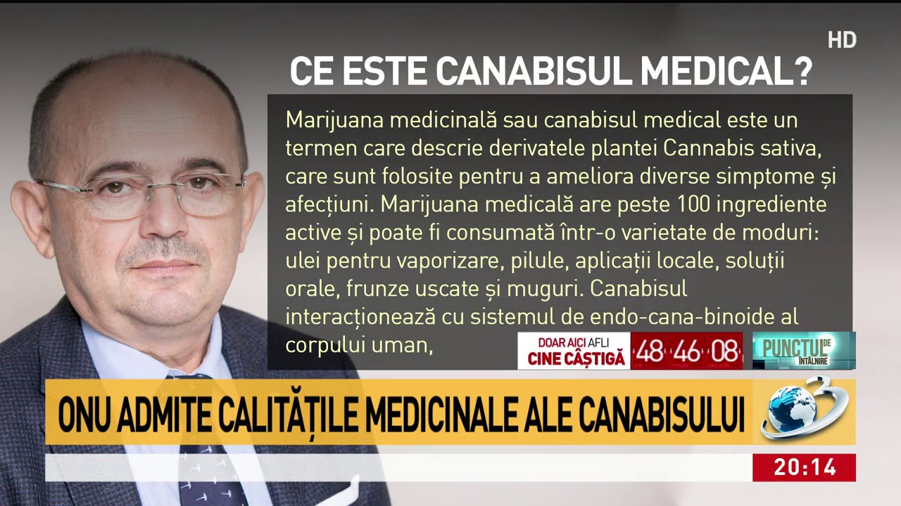Ce spune un reputat neurolog roman despre utilizarea canabisului in scopuri medicale