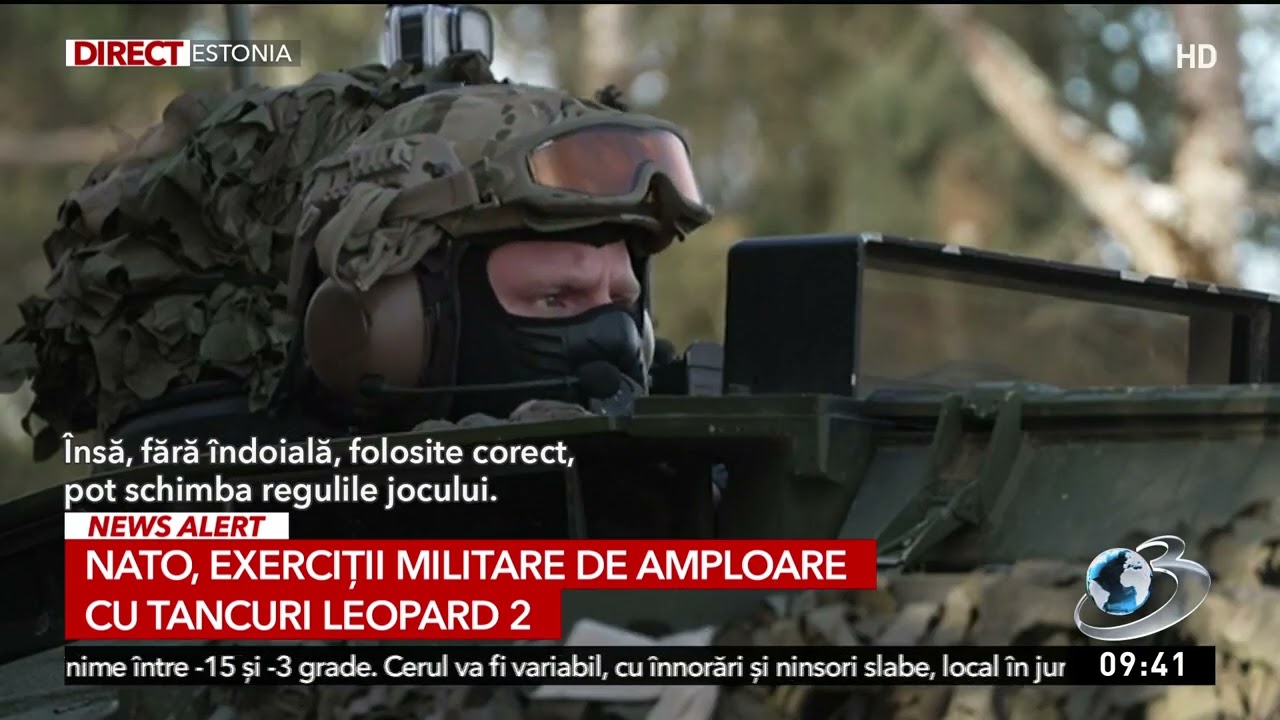 NATO, exerciţii de amploare cu tancuri Leopard 2, Challenger si Leclerc