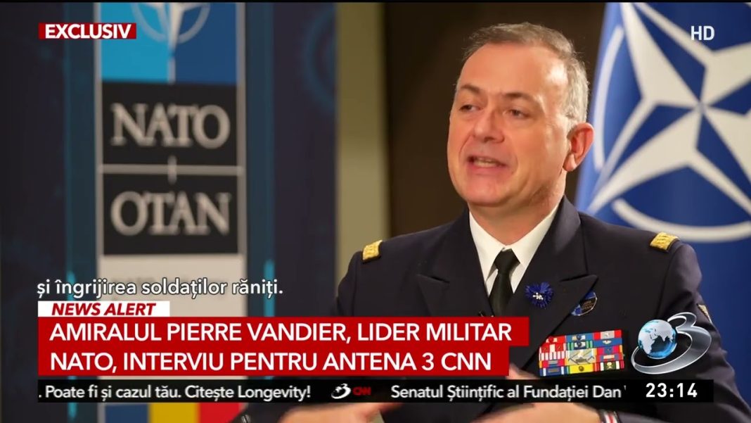 Amiralul Vandier, SACT NATO : “România să-și intărească apărarea și reziliența. Articolul 3 e la fel de important ca Articolul 5”