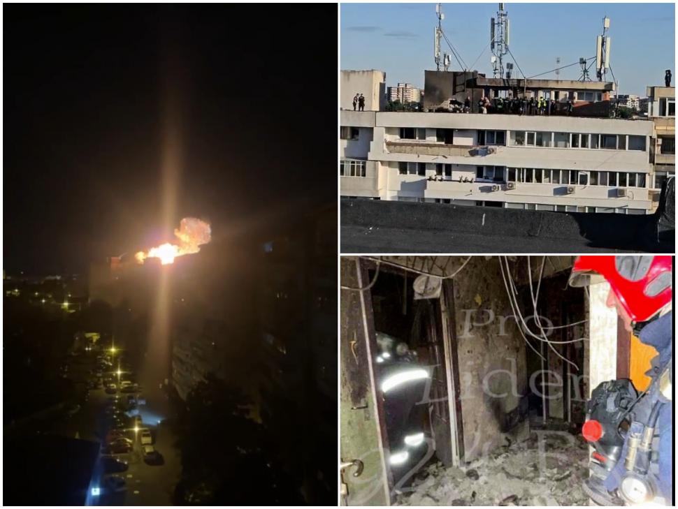O dronă rusească plină cu explozibil a lovit un bloc din Galaţi